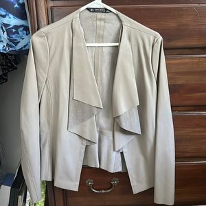 Zara faux leather jacket